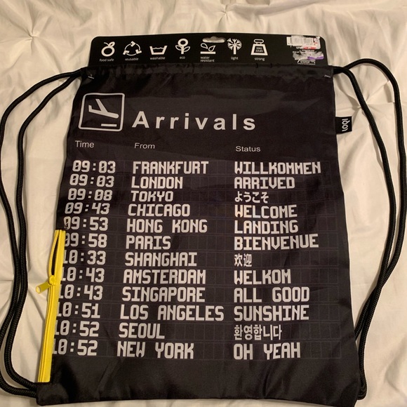 LOQI AIRPORT DRAWSTRING BAG water resistant - Picture 6 of 6